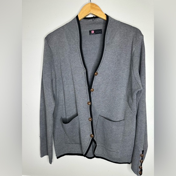 KANCY KOLE Womens Long Sleeve Button Down Cardigan Soft Knit Sweater - Picture 7 of 10